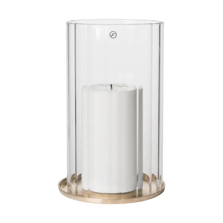 Ernst 블록 캔들 랜턴 - Brass-glass, Ø13x21 cm - ERNST | 에른스트