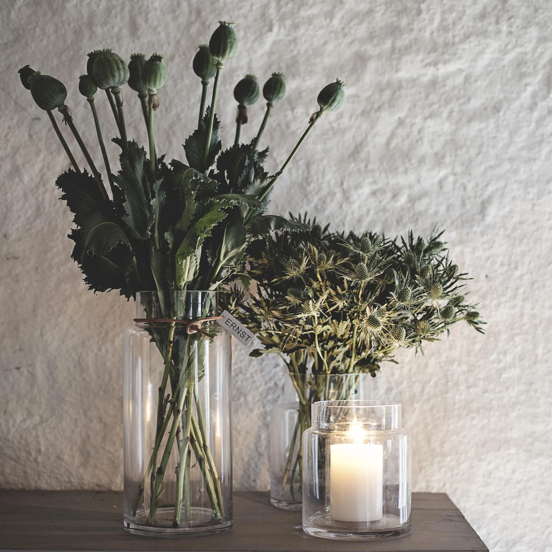 에른스트 글라스 화병 H18cm Ø12.5cm, clear ERNST | 에른스트