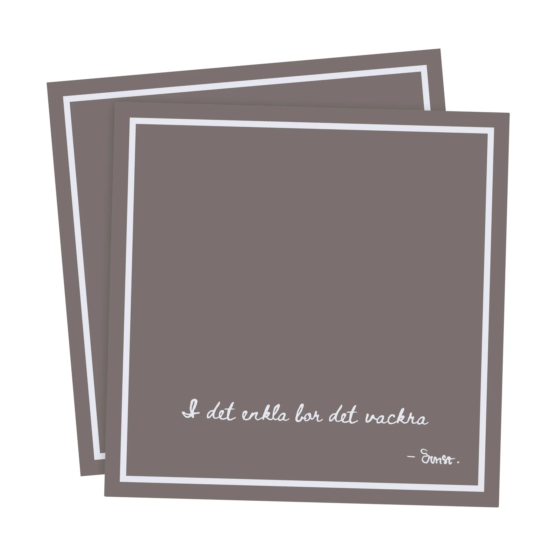 에른스트 문구 인쇄 페이퍼 냅킨 “I det enkla” 20개 세트, Mole ERNST | 에른스트