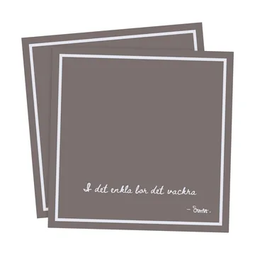 에른스트 문구 인쇄 페이퍼 냅킨 “I det enkla” 20개 세트 - Mole - ERNST | 에른스트