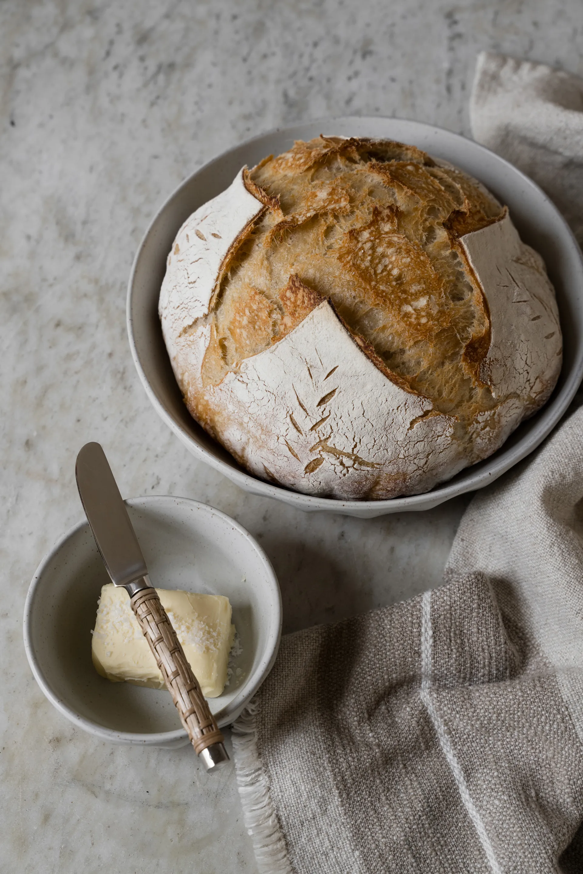 에른스트 버터 나이프 브레이디드 핸들, Seagrass, 17 cm ERNST | 에른스트