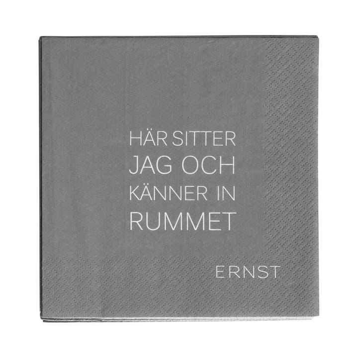 에른스트 냅킨 with citat Tid-Rum 20개 세트 - Grey - ERNST | 에른스트