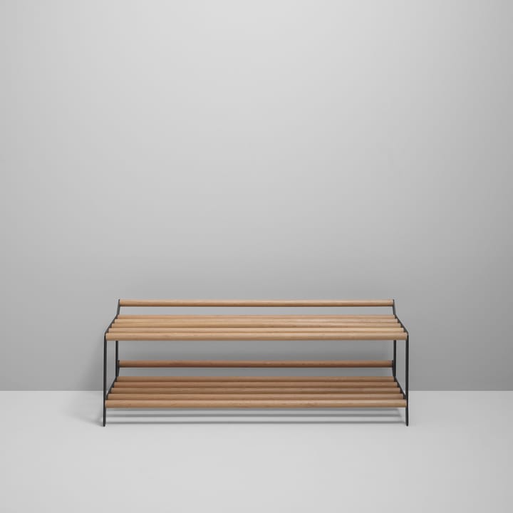 탬버린 신발 선반 100 cm, oak-black Essem Design | 에셈디자인