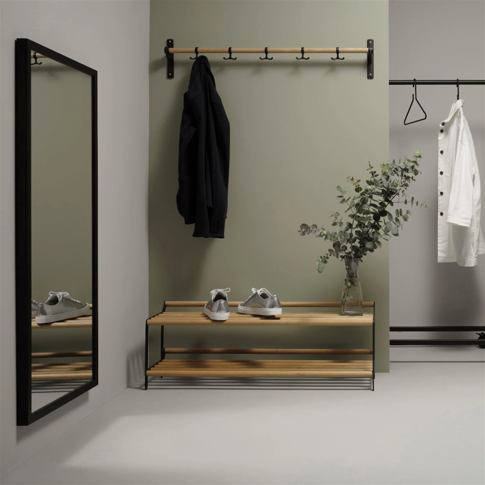 노어탈지 후크 100 cm, oak, black Essem Design | 에셈디자인