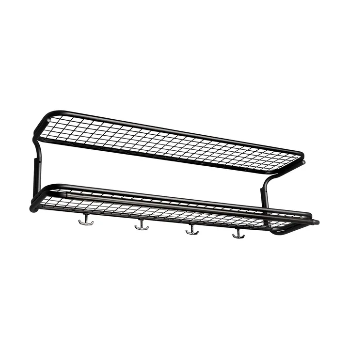 Classic 650 모자 선반 - Black/black, 2 levels, 100 cm - Essem Design | 에셈디자인