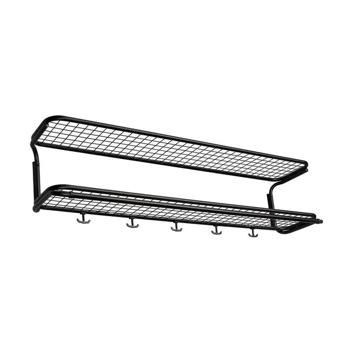 Classic 650 모자 선반 - Black/black, 2 levels, 120 cm - Essem Design | 에셈디자인