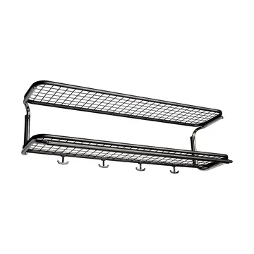 Classic 650 모자 선반 - Black/chrome, 2 levels, 100 cm - Essem Design | 에셈디자인