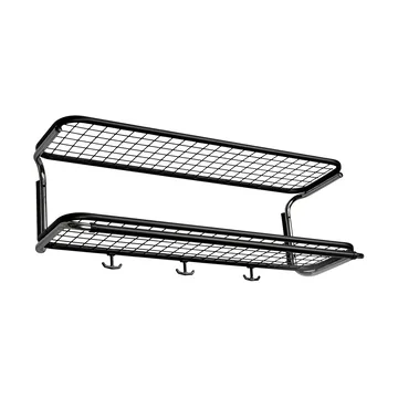 Classic 650 모자 선반 - Black/chrome, 2 levels, 80 cm - Essem Design | 에셈디자인