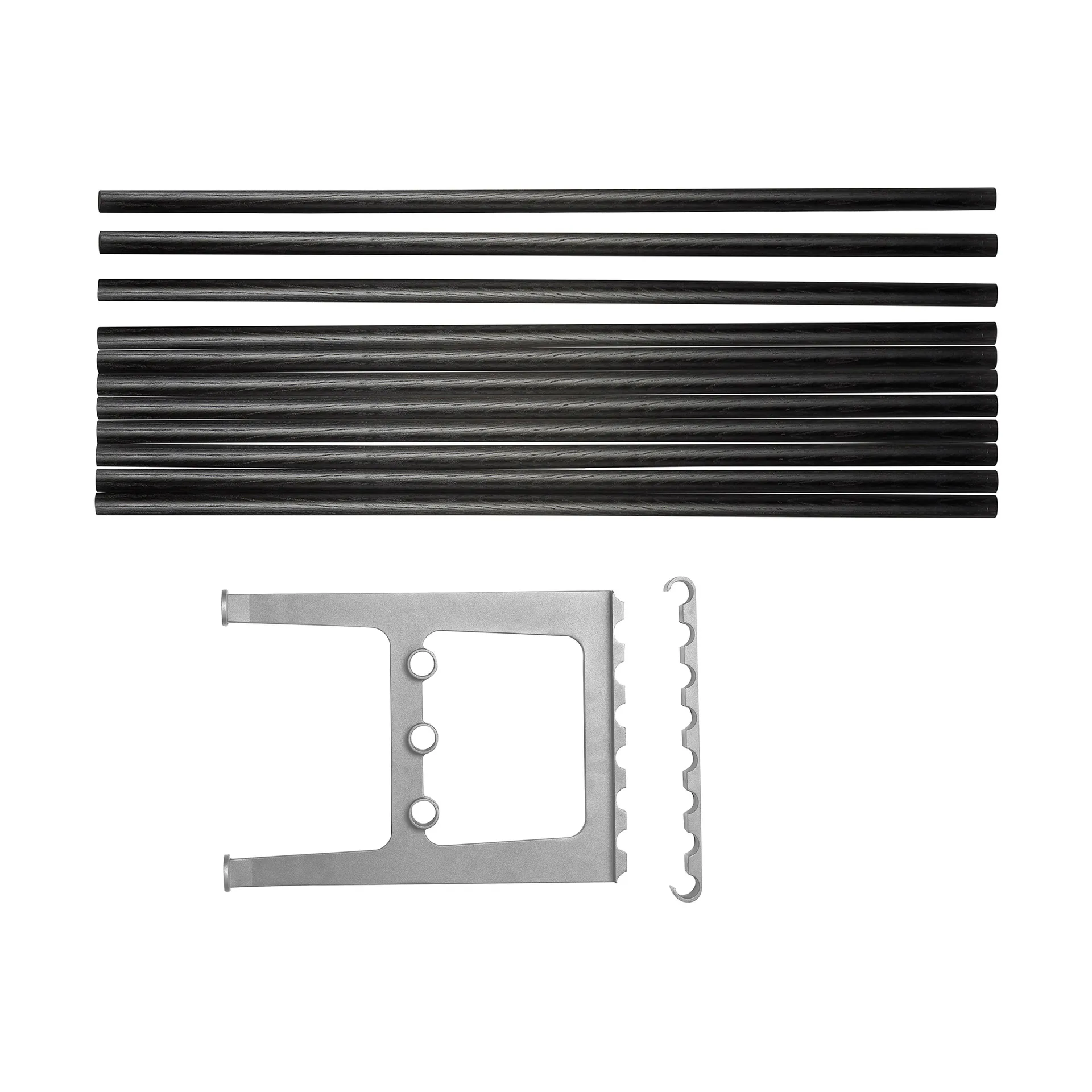 Nostalgi 벤치 연장 100 cm, Black stained oak-aluminium Essem Design | 에셈디자인