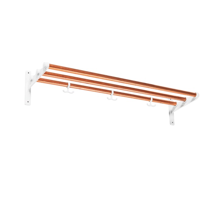 Nostalgi 신발 or 모자 선반 - Copper, white stand - Essem Design | 에셈디자인