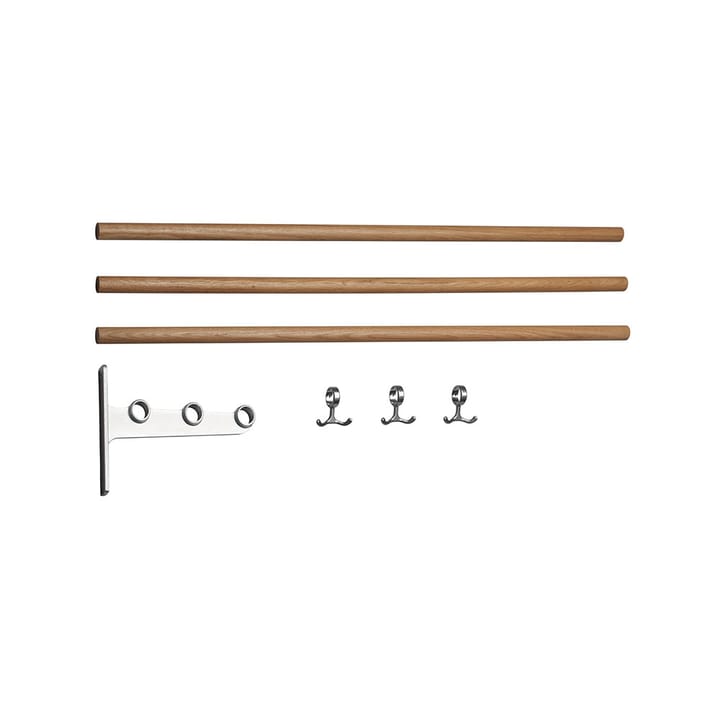 Nostalgi 애드온 신발 or 모자 선반 - Oak, aluminium stand - Essem Design | 에셈디자인