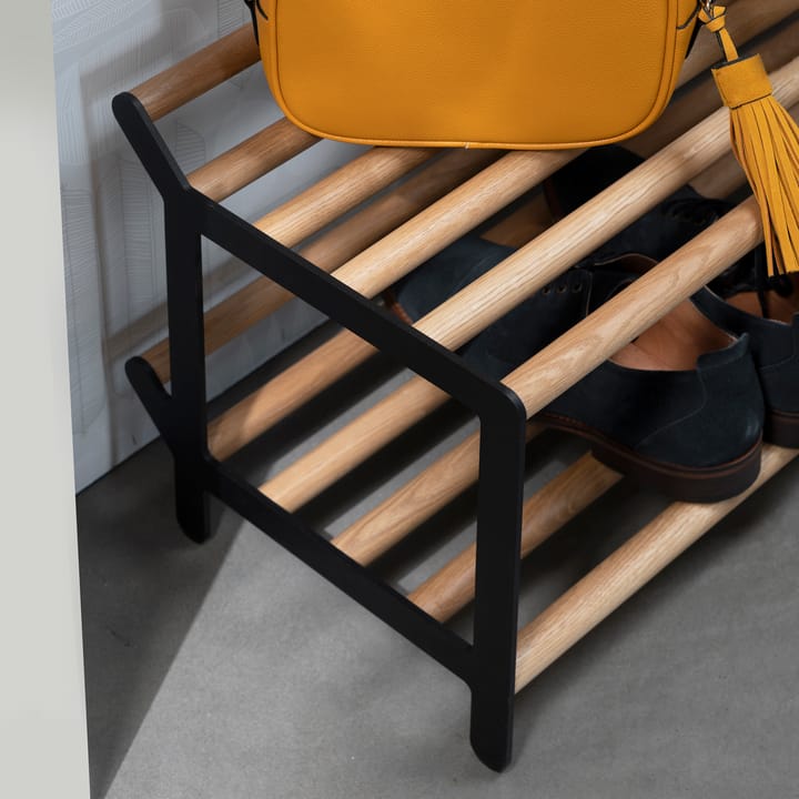 Tamburin shoe 선반 100 cm - oak-black - Essem Design | 에셈디자인