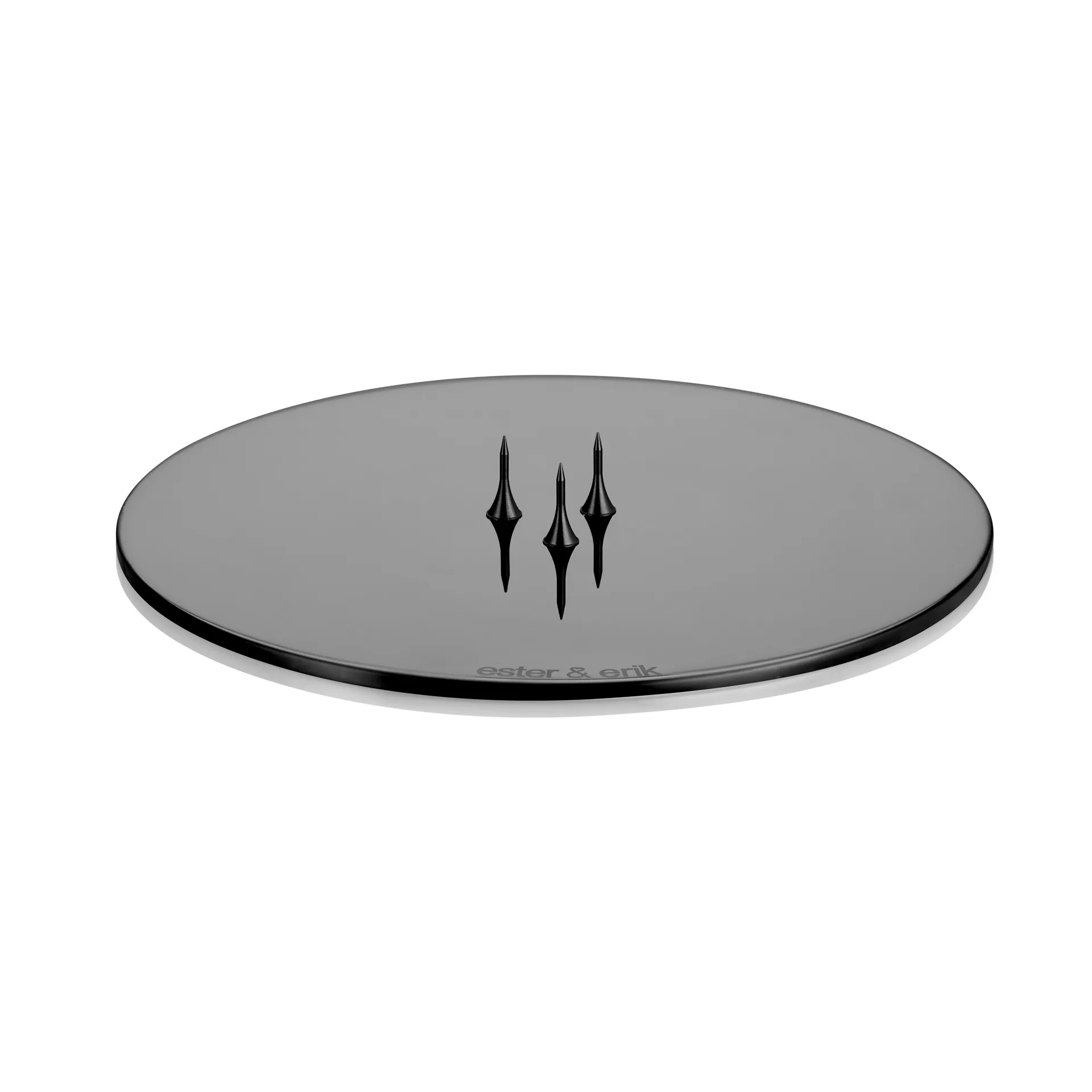 ester & erik 캔들 소서 Ø12 cm 폴리시드, black ester & erik | 에스터 & 에릭