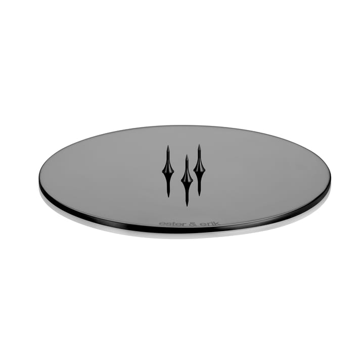 ester & erik 캔들 소서 Ø12 cm 폴리시드 - black - Ester & erik | 에스터 & 에릭