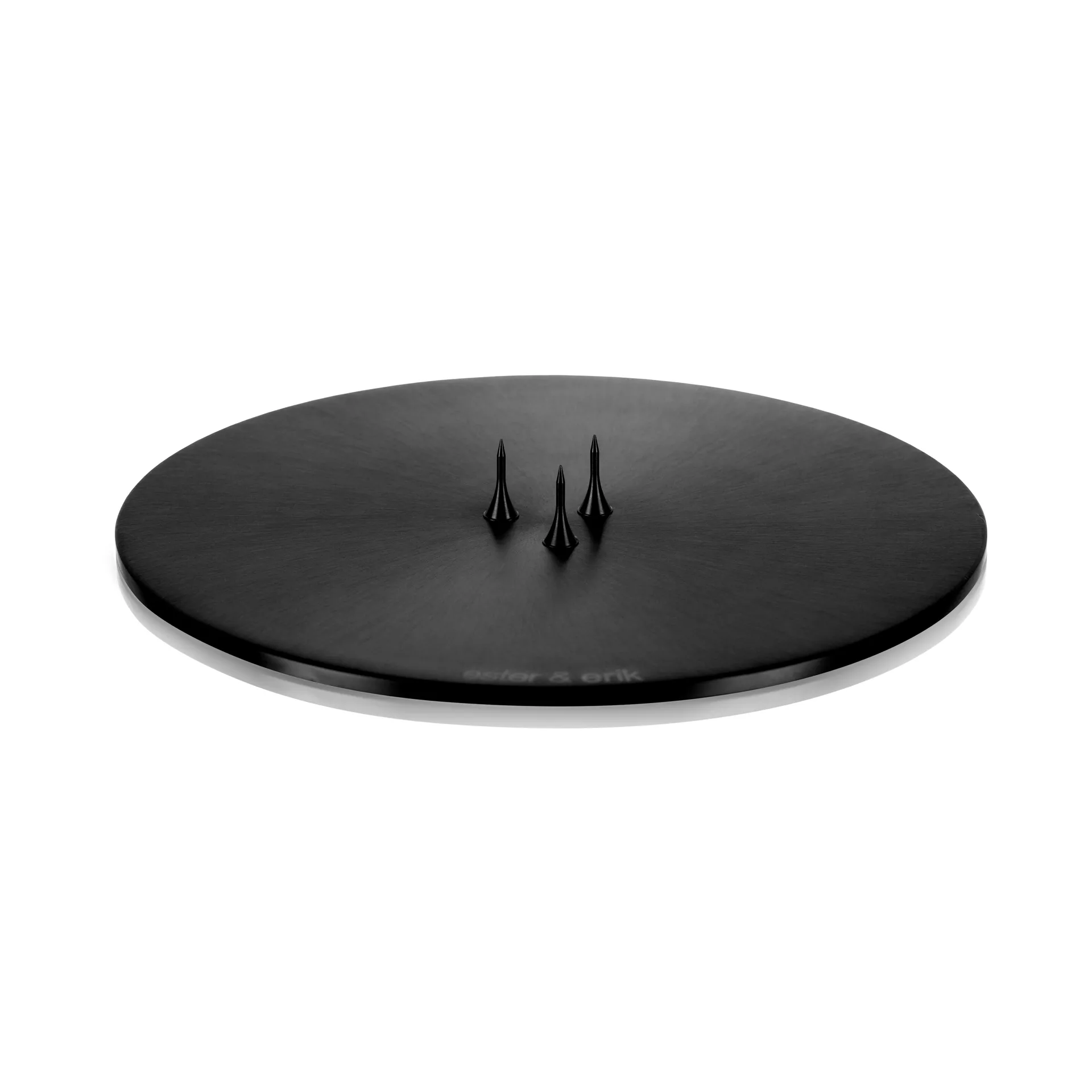 ester & erik 캔들 소서 Ø12 cm 매트, black ester & erik | 에스터 & 에릭