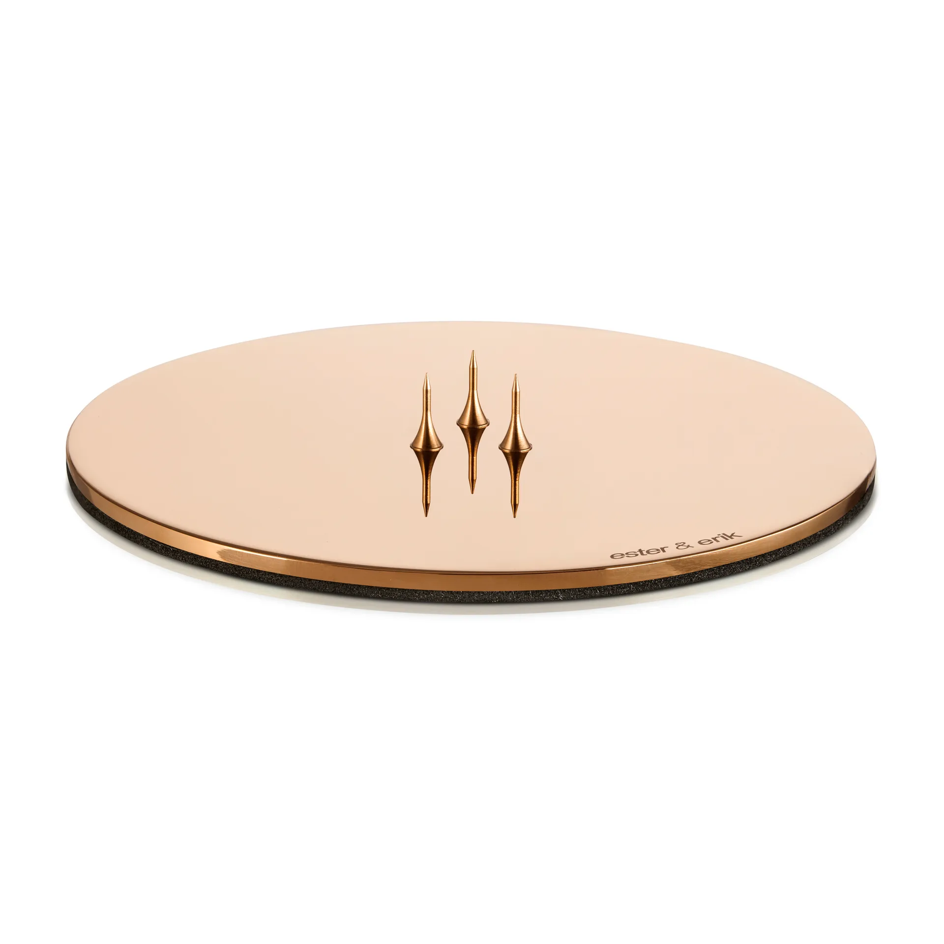 ester & erik 캔들 소서 Ø12 cm 폴리시드, Rose gold ester & erik | 에스터 & 에릭