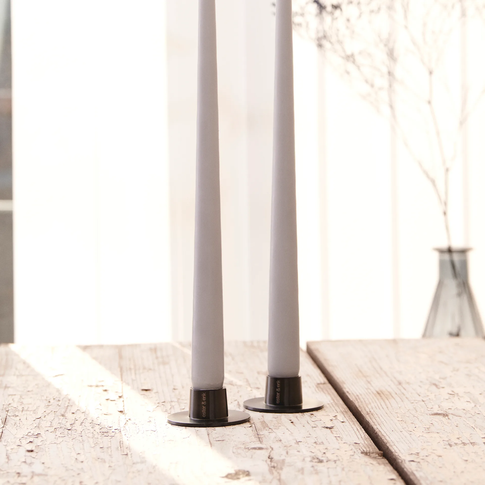 ester & erik 캔들스틱 매트 2개 세트, black ester & erik | 에스터 & 에릭