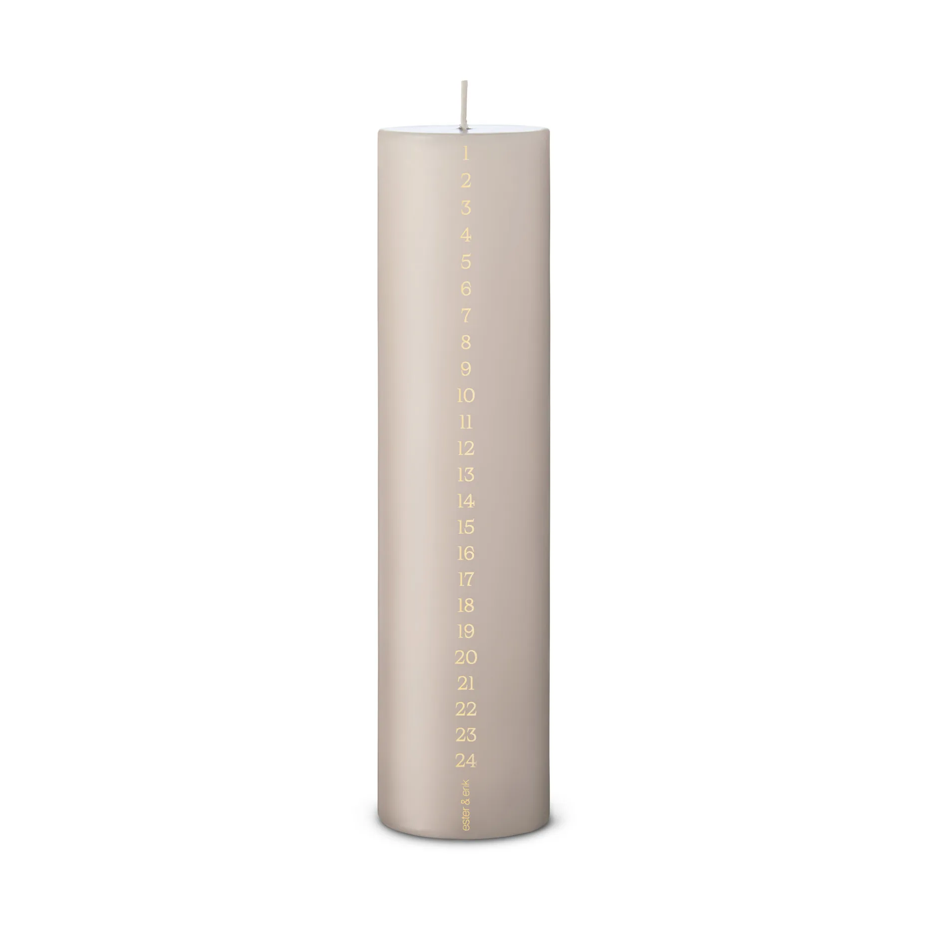 ester & erik 대림절 양초 25 cm, 22 linen grey ester & erik | 에스터 & 에릭
