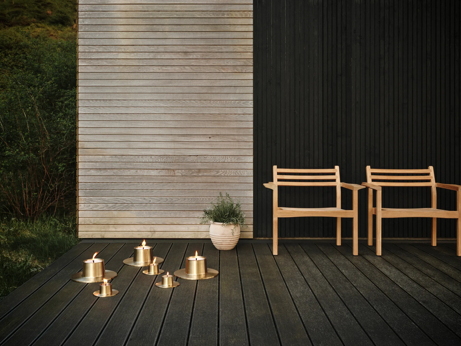 ester & erik 아웃도어 캔들 홀더 라지 32.3 cm, Gold ester & erik | 에스터 & 에릭