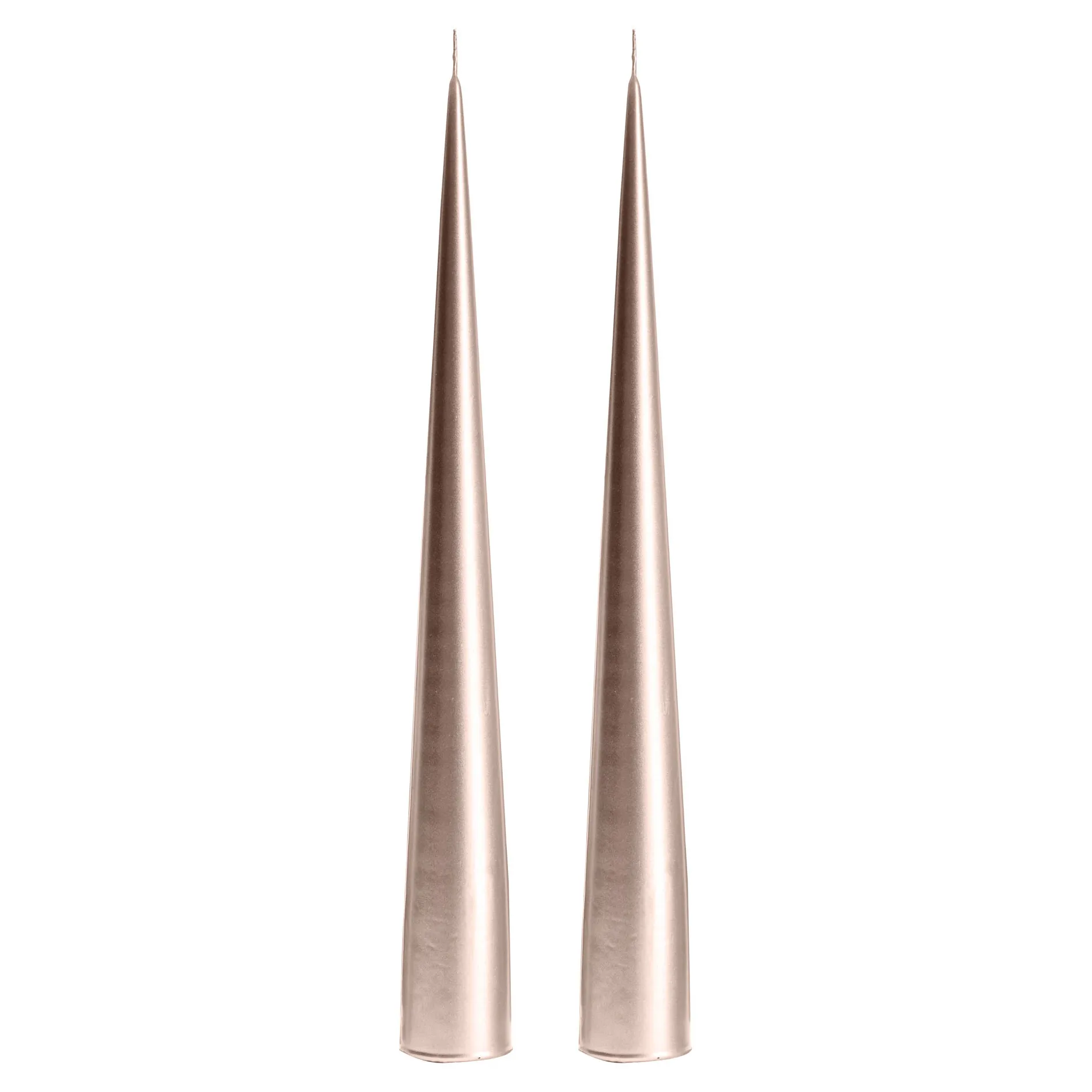 ester & erik 콘 캔들 34 cm 2개 세트 메탈릭, champagne 94 ester & erik | 에스터 & 에릭