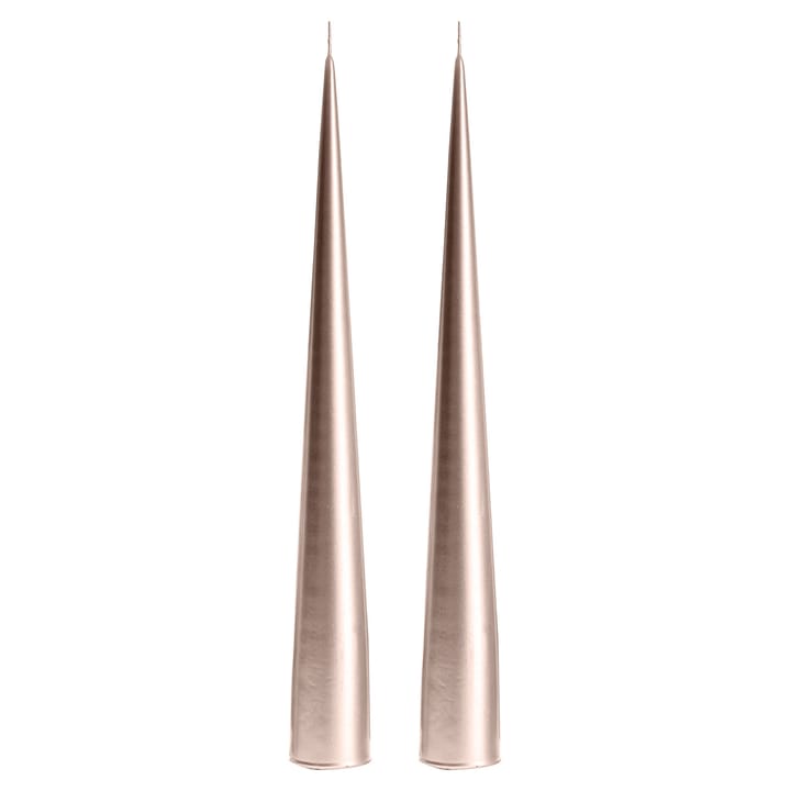 ester & erik 콘 캔들 34 cm 2개 세트 메탈릭 - champagne 94 - Ester & erik | 에스터 & 에릭