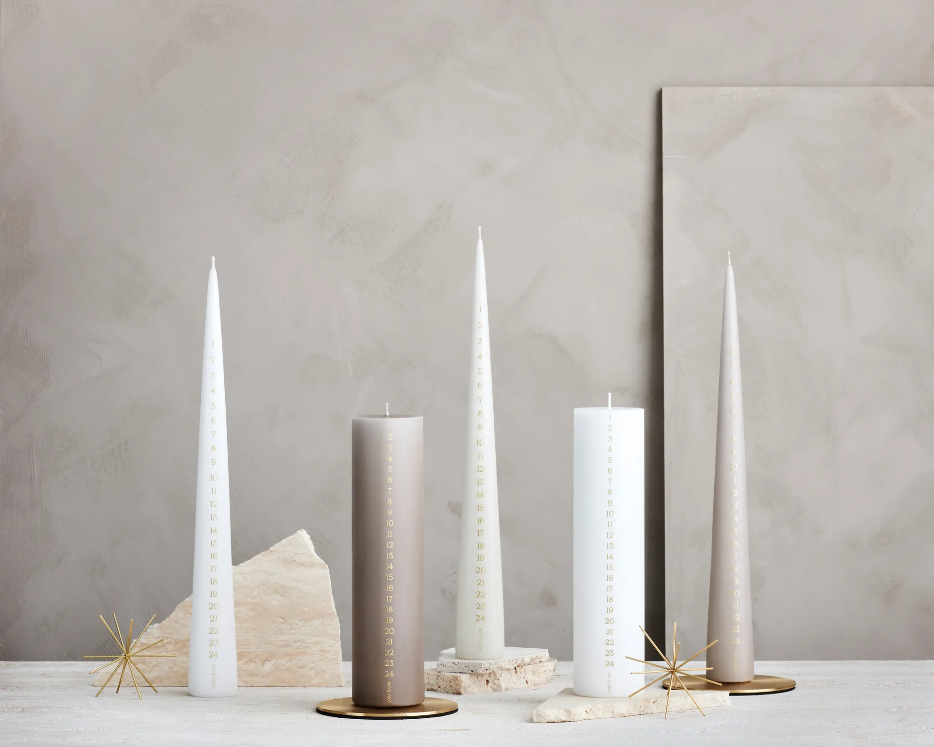 ester & erik 대림절 양초 37 cm, 31 pure white ester & erik | 에스터 & 에릭