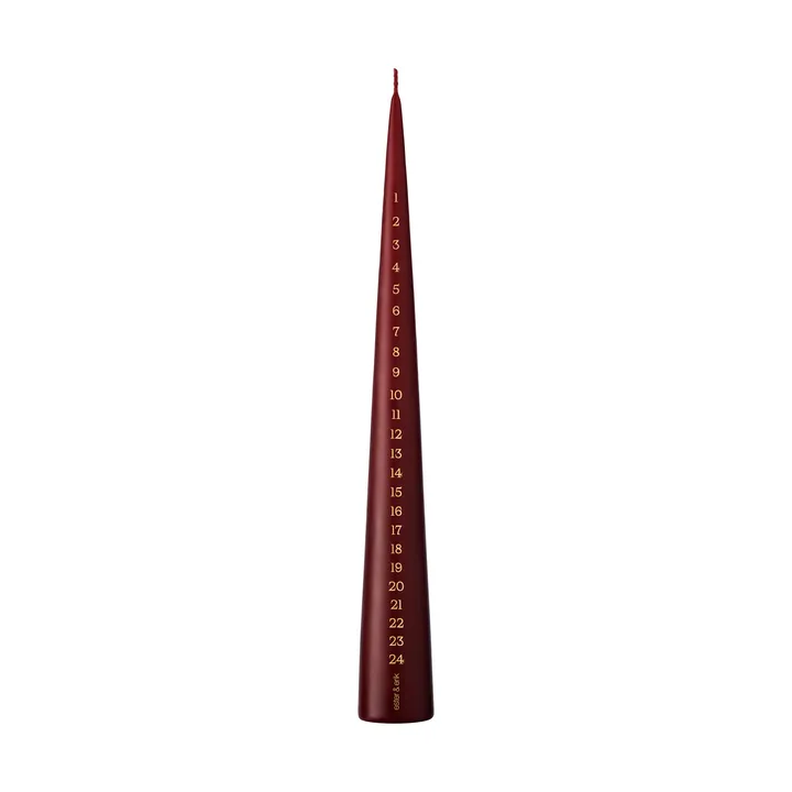 ester & erik 대림절 양초 37 cm - 44/2 deep wine - ester & erik | 에스터 & 에릭