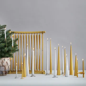 ester & erik 캔들 42 cm 4개 세트 메탈릭 - Gold - ester & erik | 에스터 & 에릭