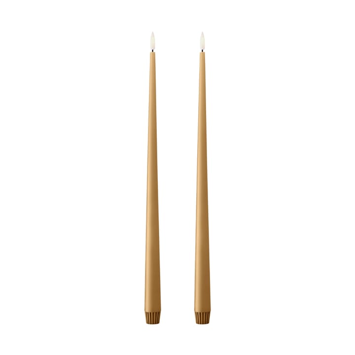 ester & erik 테이퍼 캔들 LED 2개 세트 - 27 Almond butter, 40 cm - Ester & erik | 에스터 & 에릭