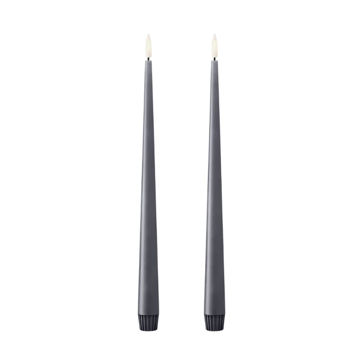 ester & erik 테이퍼 캔들 LED 2개 세트 - 74 Dark Slate , 30 cm - Ester & erik | 에스터 & 에릭