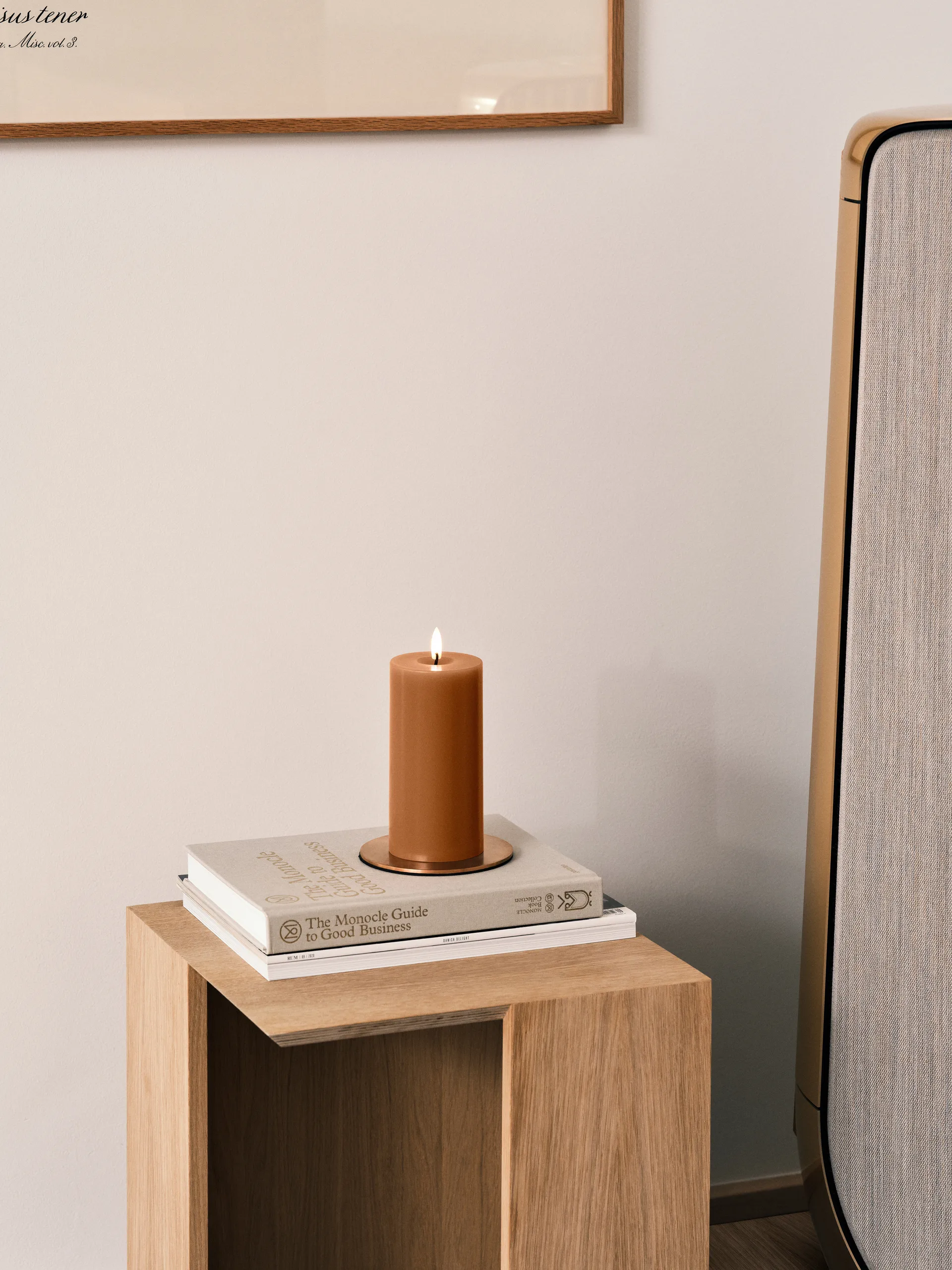 ester & erik 필라 캔들 LED, 23 Raw Toffee, 15 cm ester & erik | 에스터 & 에릭