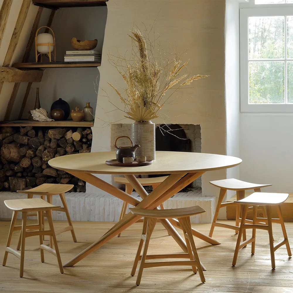 오소 스툴 48x50 cm, Hardwax oiled oak Ethnicraft | 에스니크래프트