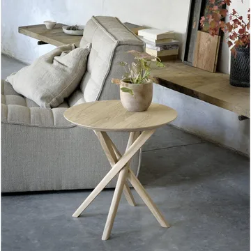 미카도 사이드 테이블 50x50 cm - Oak wax oil - Ethnicraft | 에스니크래프트