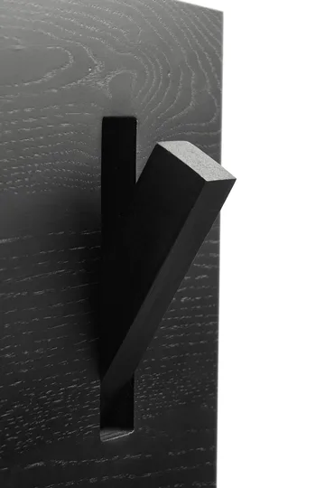 유틸리타일 벽 행거 옷걸이 - Lacquered oak-black-large - Ethnicraft | 에스니크래프트