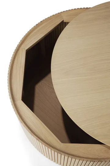 롤러 맥스 라운드 커피 테이블 - Oak, Ø80 cm - Ethnicraft | 에스니크래프트