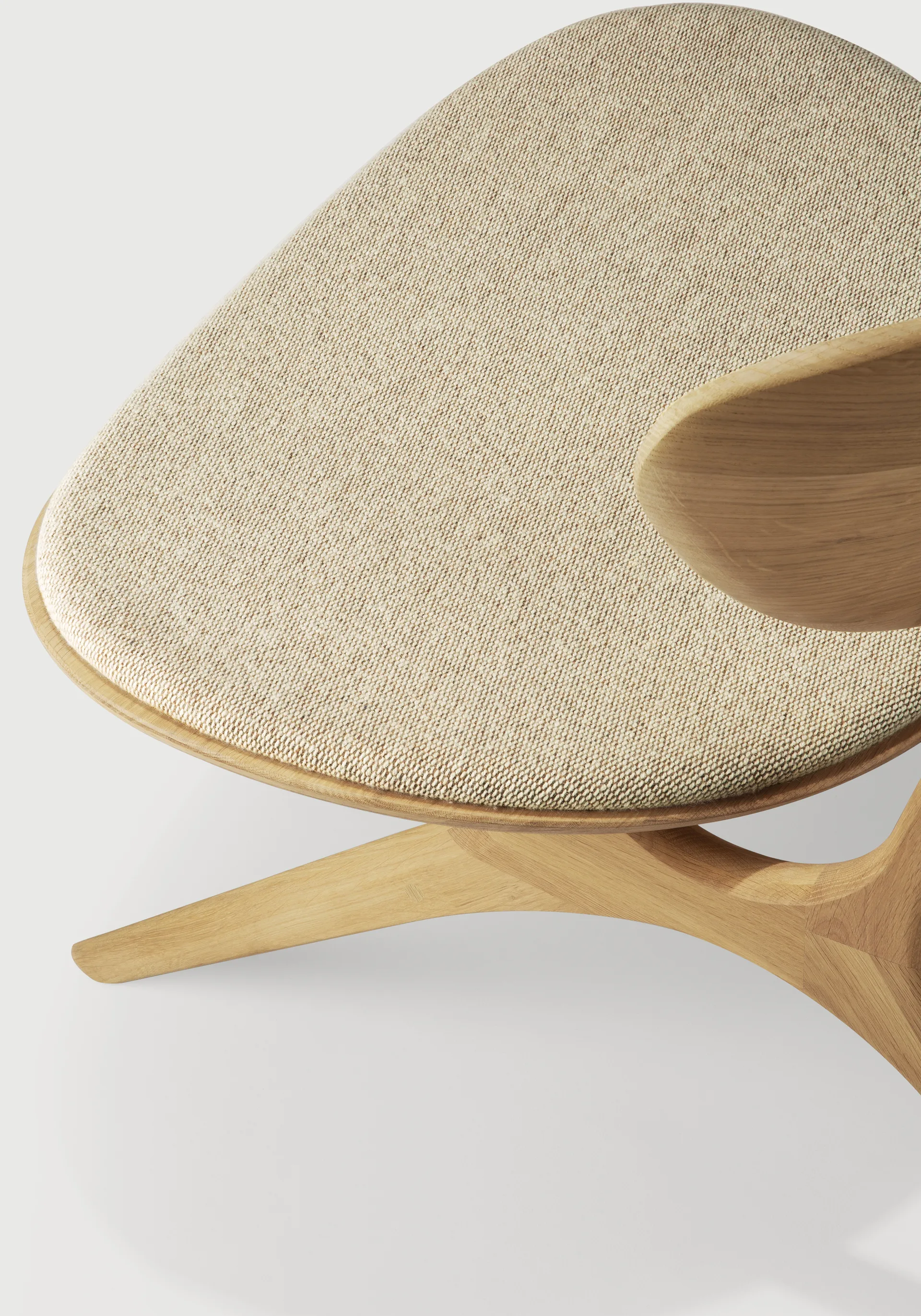 아이 라운지 암체어, Oak, off-white Ethnicraft | 에스니크래프트