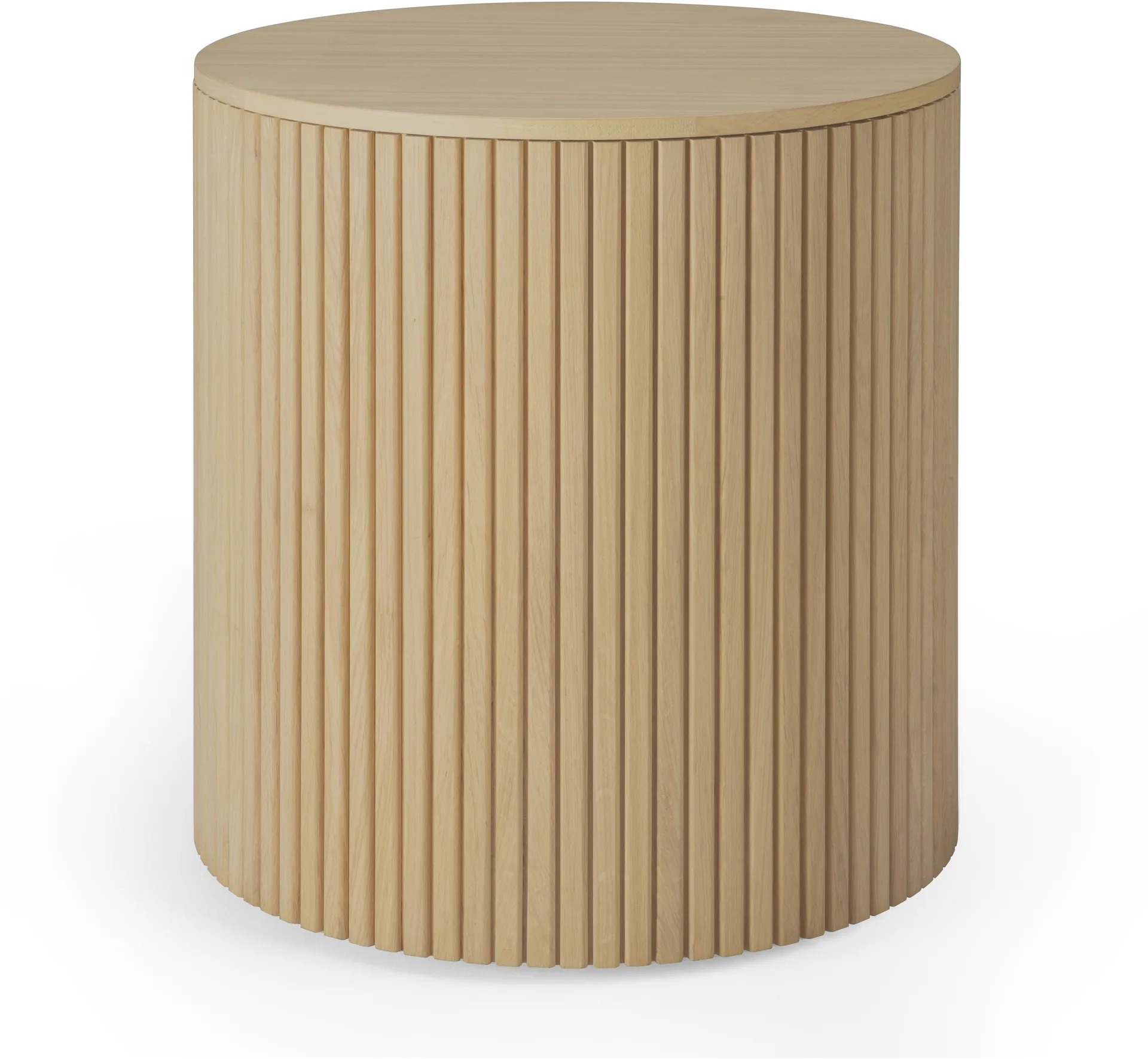 롤러 맥스 사이드 테이블, Oak, round Ethnicraft | 에스니크래프트