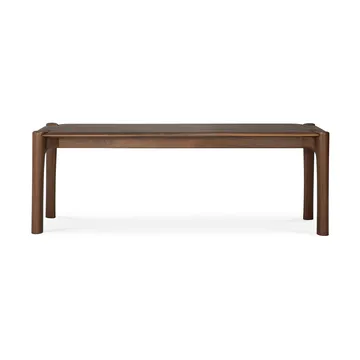 PI 벤치 126x35 cm - Lacquered teak brown - Ethnicraft | 에스니크래프트