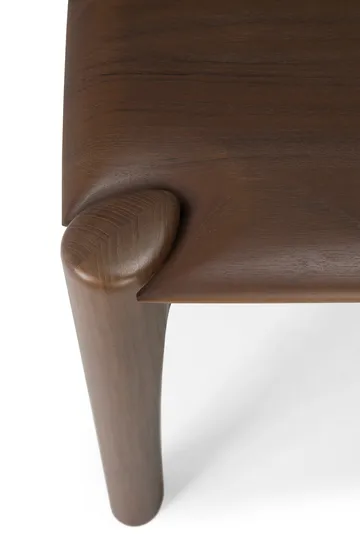 PI 벤치 126x35 cm - Lacquered teak brown - Ethnicraft | 에스니크래프트