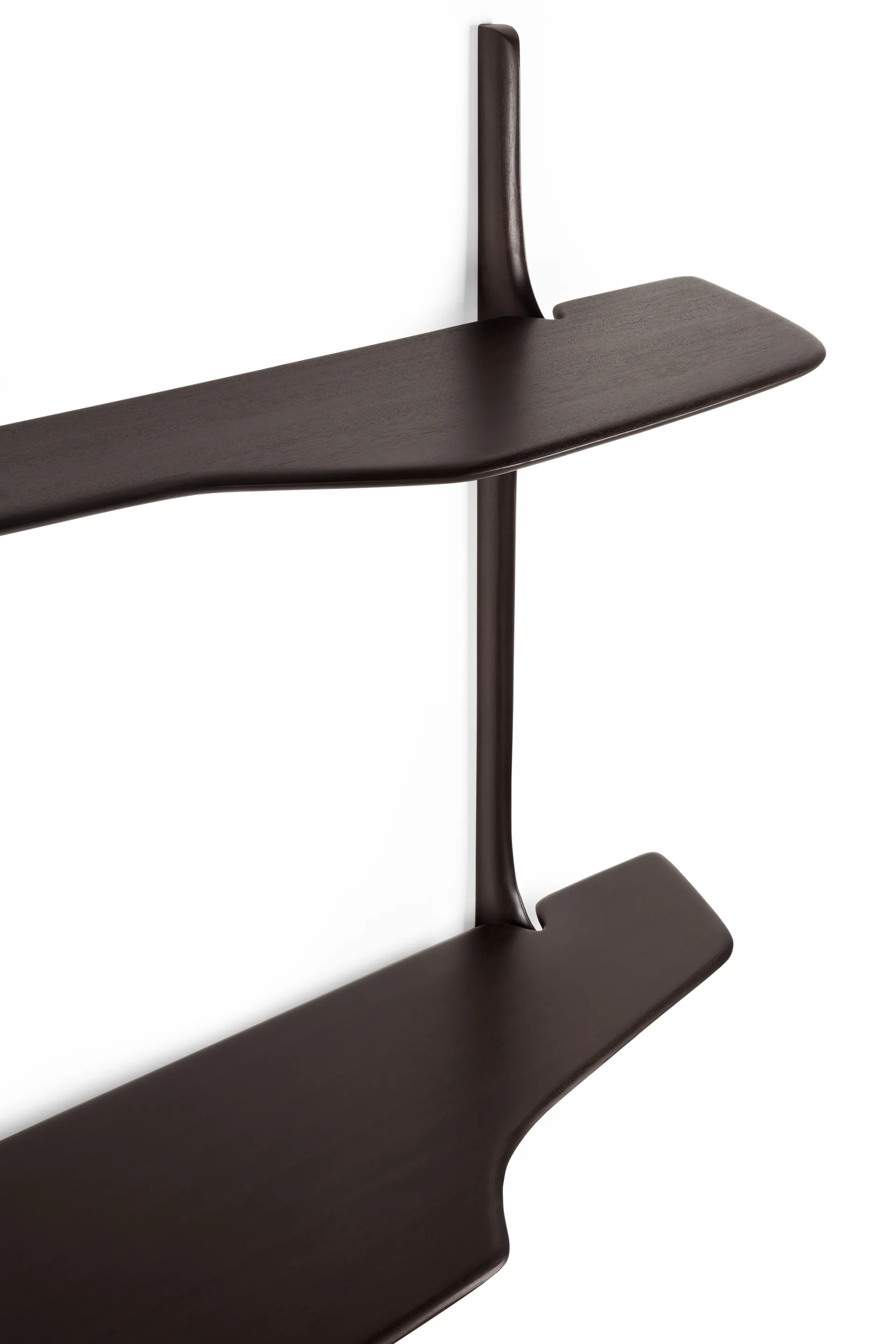 PI 벽 부착형 데스크, Dark brown mahogany, 140x48 cm Ethnicraft