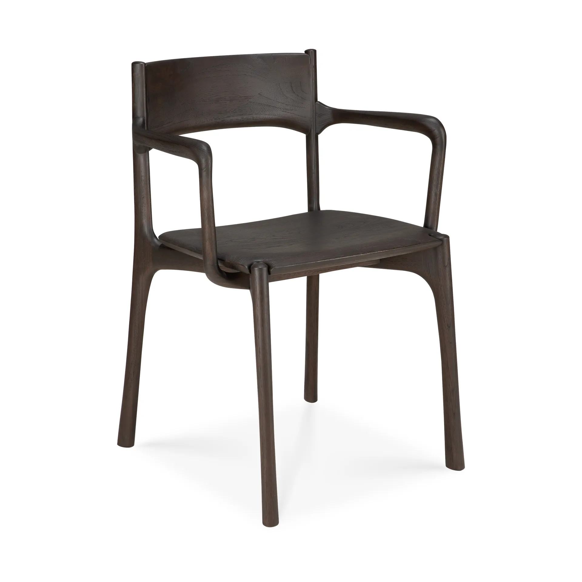 PI 암체어, Dark brown teak Ethnicraft