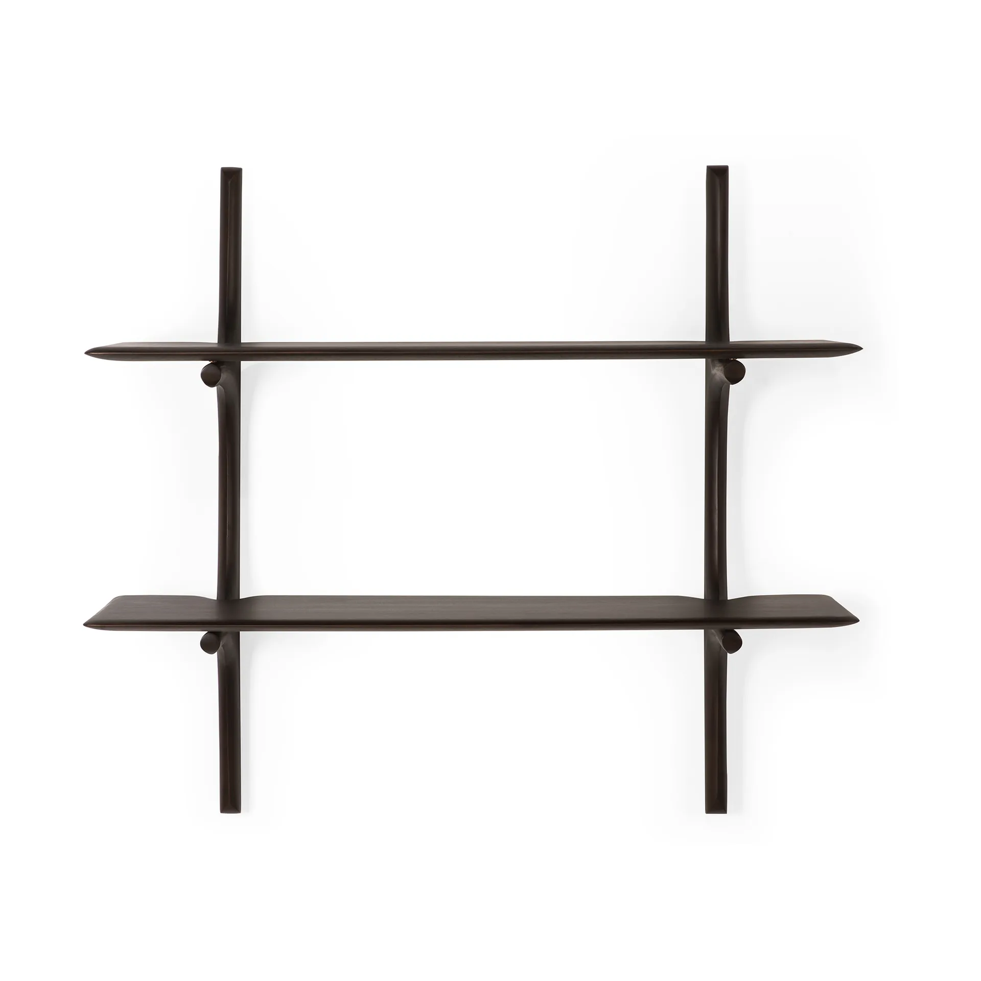 PI 월 셸프, Lacquered mahogany - 2 shelves Ethnicraft | 에스니크래프트