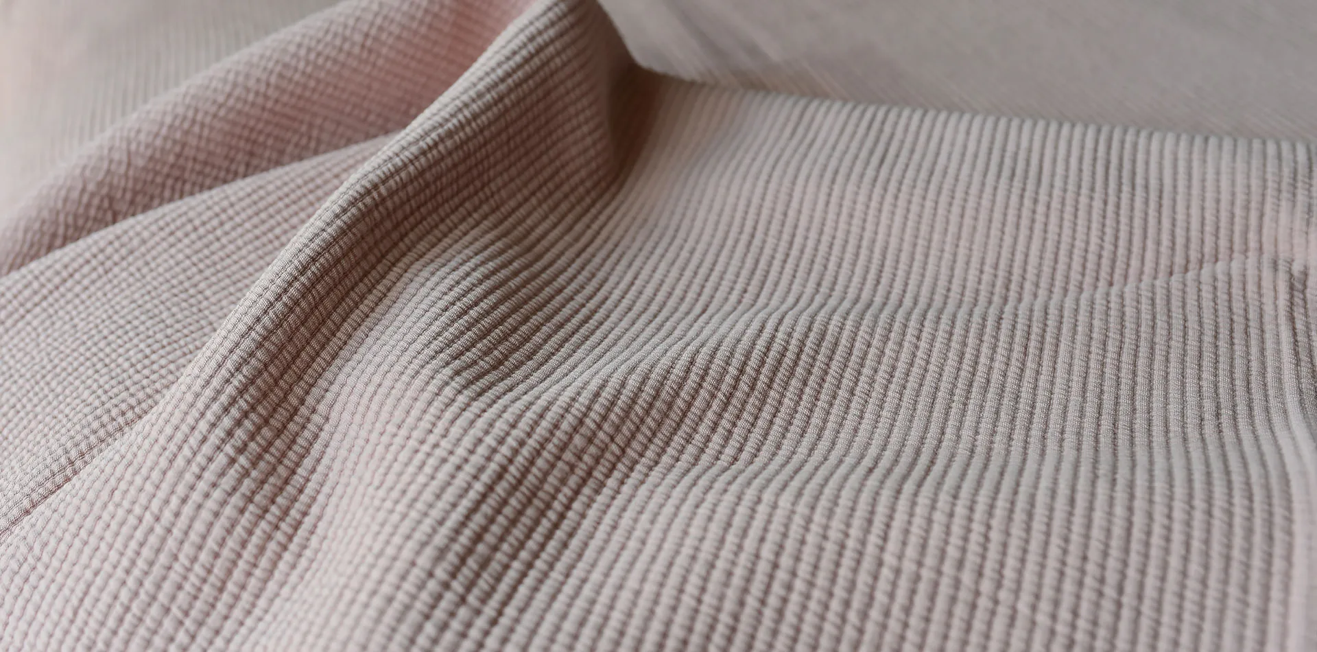 스트라이프 베드 스프레드 스톤워시드 코튼 180x260, Dusty rose ETOL Design | 에톨디자인