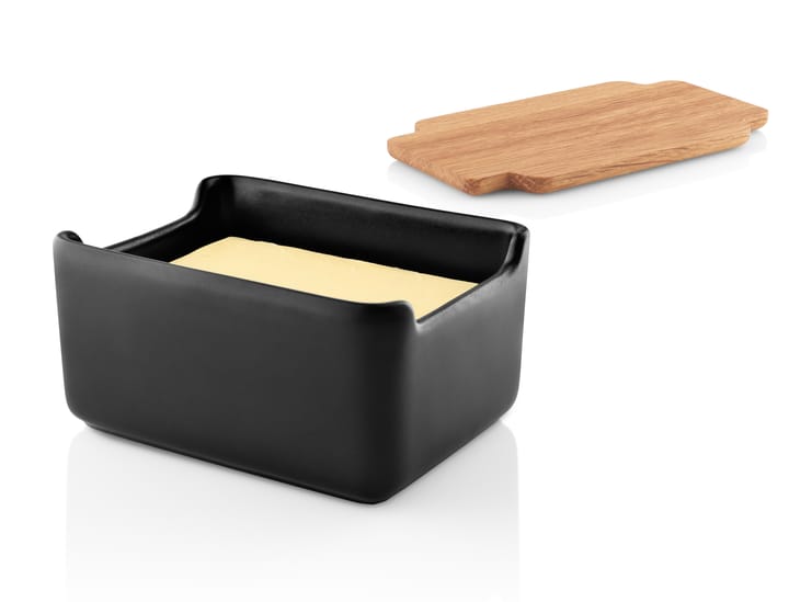 노르딕 키친 버터 접시 & 오크 덮개 10x15 cm - Black - Eva Solo | 에바솔로