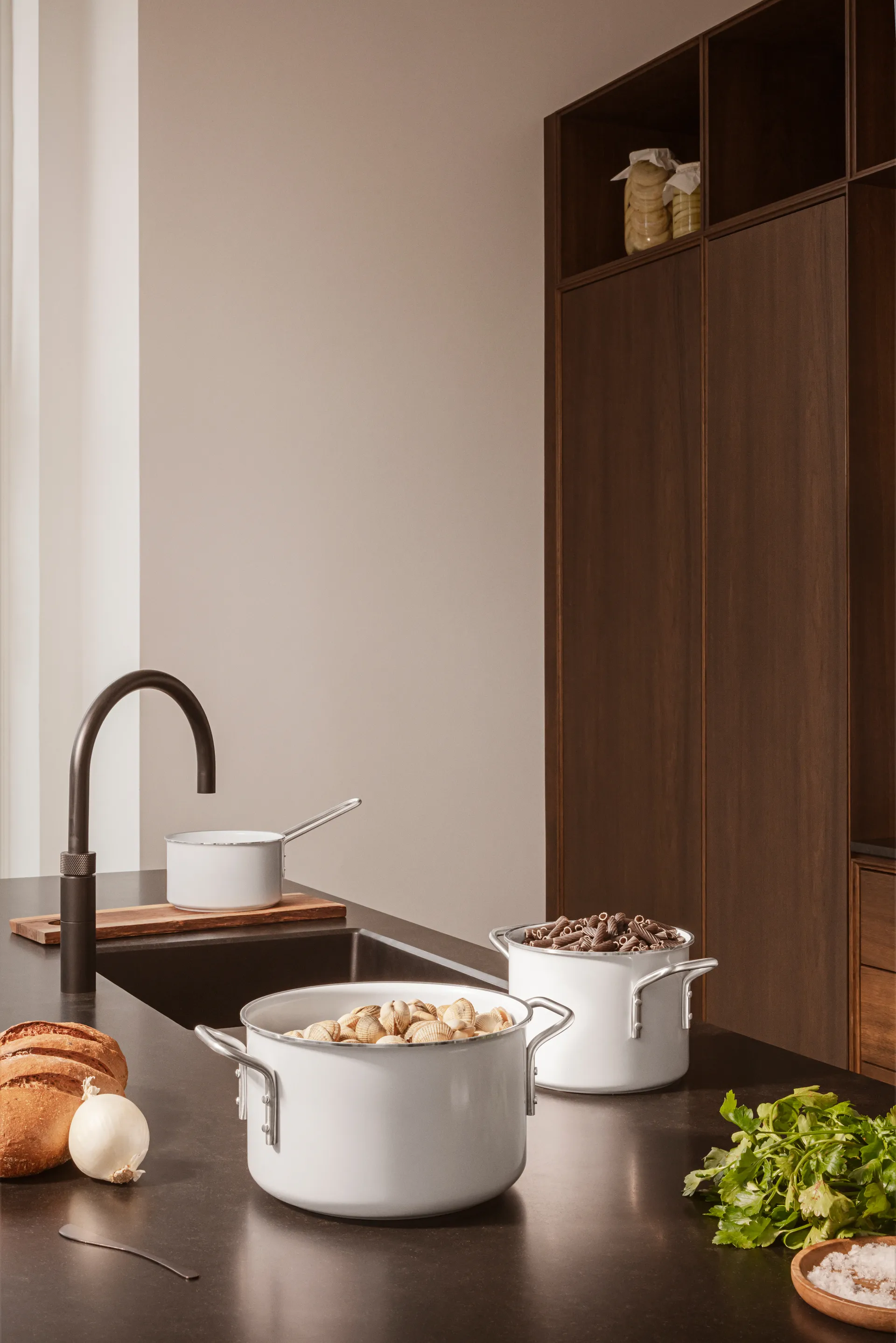 에바 트리오 화이트 라인 Slip-Let 세라믹 냄비, 2.5 L Eva Solo | 에바솔로