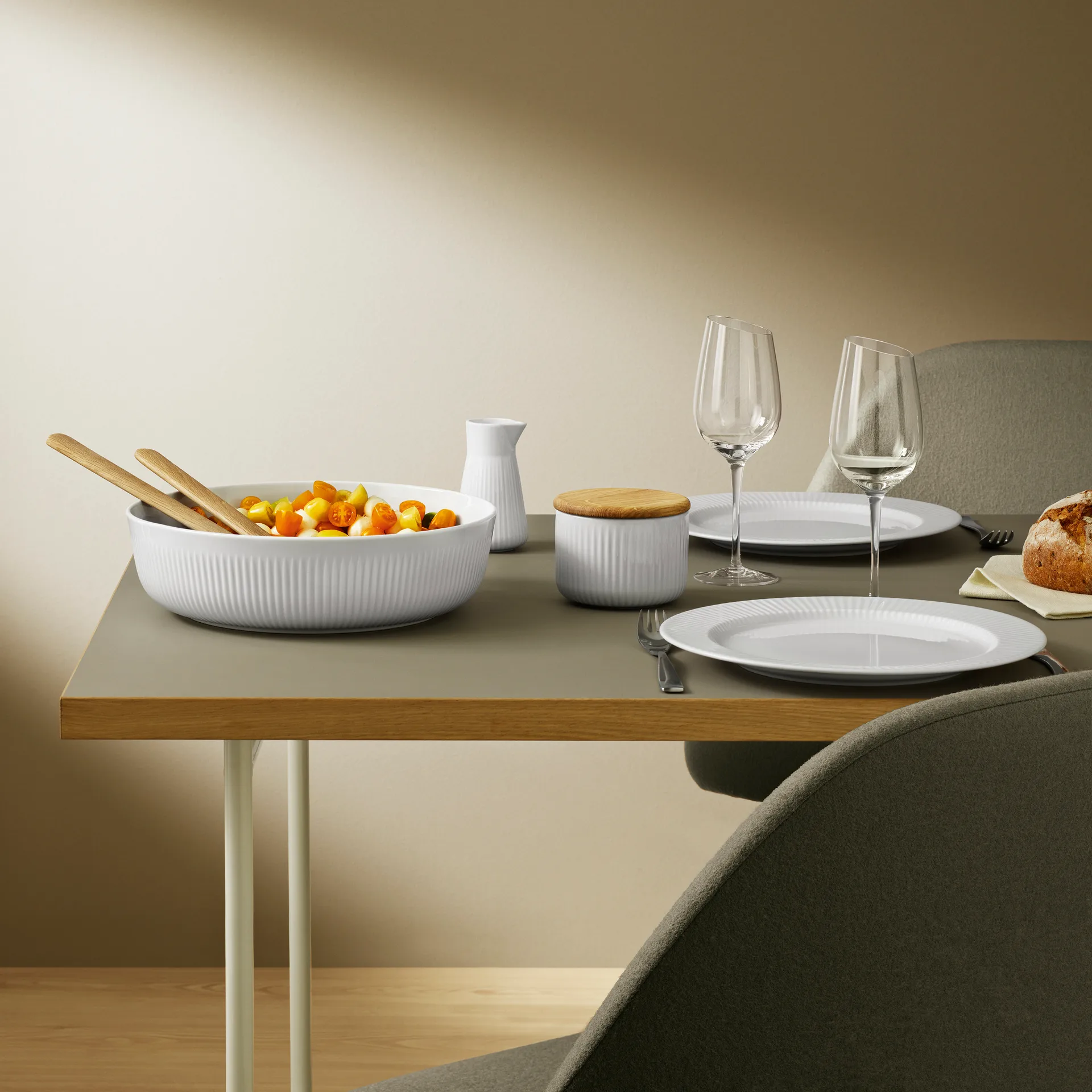 에바 트리오 레지오 노바 솔트 보울과 스푼, White Eva Solo | 에바솔로