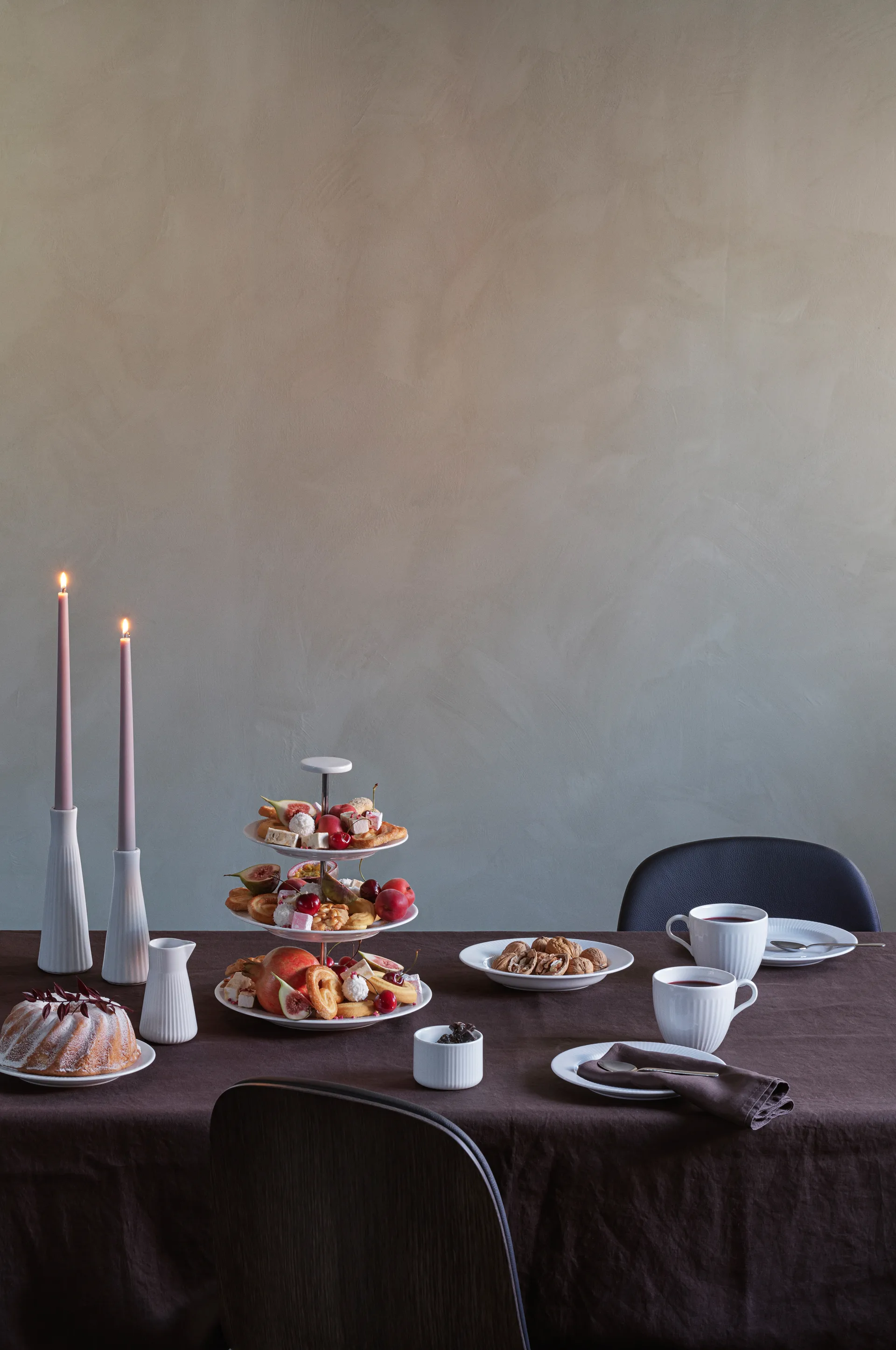 에바 트리오 레지오 노바 쓰리 티어 케이크 스탠드, White Eva Solo | 에바솔로