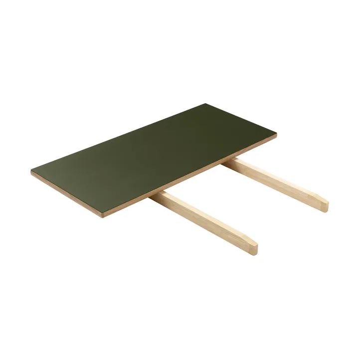 C35L 확장 상판 82x37 cm - Olive linoleum-oak natural water-based lacquer - FDB Møbler