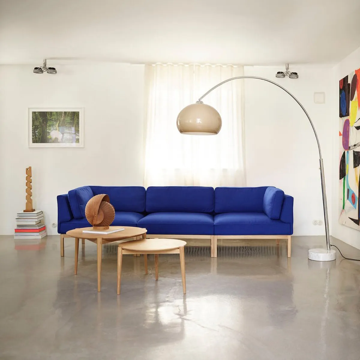 D102 쇠스 커피 테이블 Ø55 cm, Oak solid oiled FDB Møbler