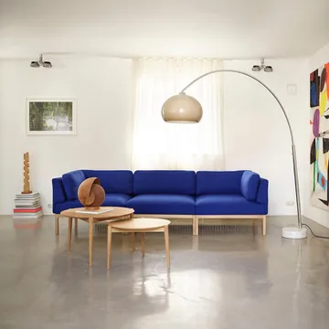 D102 쇠스 커피 테이블 Ø55 cm - Oak solid oiled - FDB Møbler